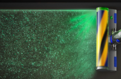 Обнаруживает невидимые частицы пыли при помощи лазерного луча