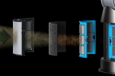 Улавливает газообразные вещества и мельчайшие частицы