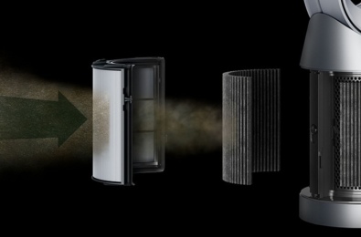 Улавливает газообразные вещества и мельчайшие частицы